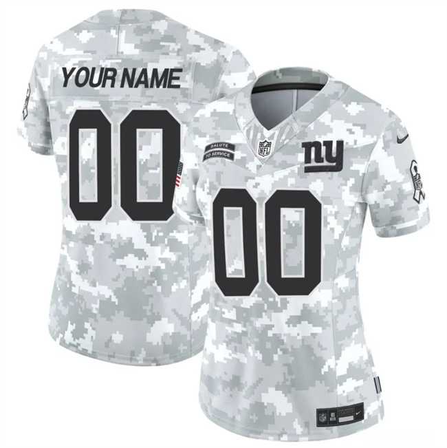 Women%27s New York Giants Active Player Custom 2024 F.U.S.E Arctic Camo Salute To Service Limited Stitched Football Jersey(Run Small)->customized nfl jersey->Custom Jersey